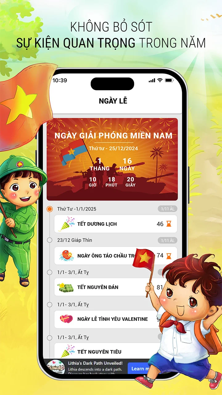 Screenshot Lịch Việt